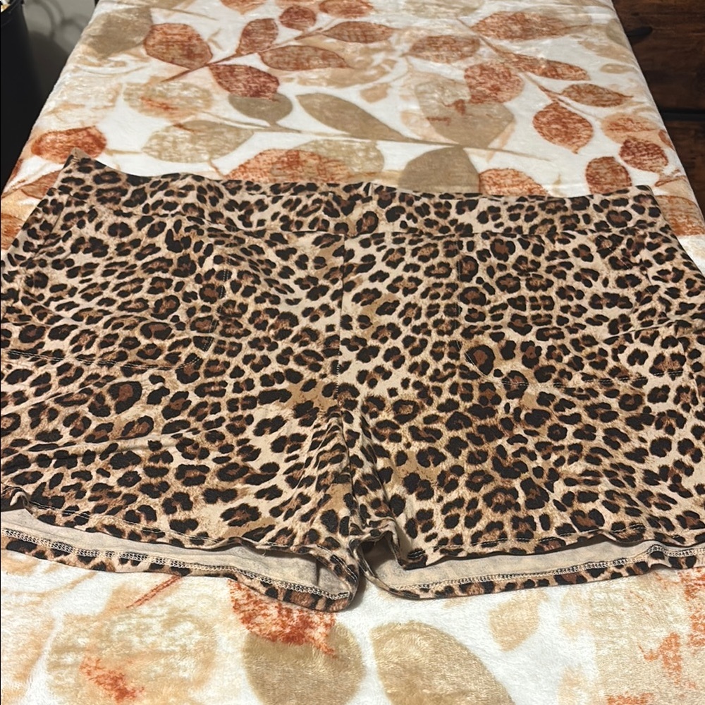 Torrid Leopard Print Bike Shorts